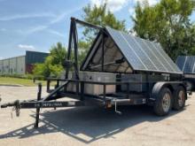 HOLT SOALR /GENERATOR TRAILER, APPROX GVWR 5000, OGRE ENERGY SOLAR PANELS , STABILIZING JACKS, BILL
