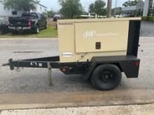 INGERSOLL RAND GENERATOR MODEL G25, DIESEL, TRAILER MOUNTED, PHASE 3/1, APPROX 240/277V / 208/120...