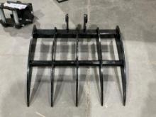 ( 1 ) UNUSED 2025 VICSEC RAKE ATTACHMENT FOR EXCAVATOR, FITS 1-3TON EXCAVATOR
