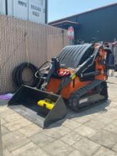 UNUSED 2025 LANDHEARO MINI SKID STEER LOADER MODEL LDH-T460, GAS POWERED, ELECTRIC START, RUBBER