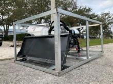 UNUSED 2025 STUMP GRINDER ATTACHMENT MODEL SG-13-08D FOR UNIVERSAL SKID STEER, REMOTE CONTROL INC...