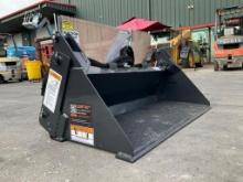 UNUSED 2025 WOLVERINE MINI COMBINATION BUCKET ATTACHMENT MODEL MCB-11-48W FOR SKID STEER, APPROX ...