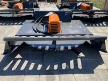 UNUSED 2025 WOLVERINE BRUSH CUTTER ATTACHMENT MODEL BC-13-72W FOR UNIVERSAL SKID STEER, APPROX 72in