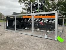 UNUSED 2025 WOLVERINE TRENCHER ATTACHMENT MODEL TCR-12-48H FOR UNIVERSAL SKID STEER ( **PLEASE NOTE