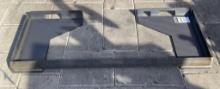 UNUSED ECOTRIC 3/8in QUICK ATTACH CUT OUT MOUNT PLATE, APPROX 45in W