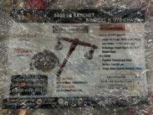 UNUSED LANDHONOR RATCHET BINDERS & CHAINS SET MODEL LHR-RC5400, 8 BINDERS (5,400LB) & 16 G70 5/16...