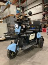 UNUSED 2025 MMS THREE-WHEELED ELECTRIC CART MODEL MS-D3, 48V, BILL OF SALE ONLY , RUNS & DRIVES, ...