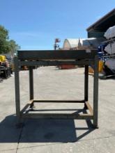 BLOCK OF PRECISION GRANITE ON A STAND