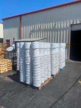 ( 8 ) PALLETS OF WHITE PLASTIC 5GALLON BUCKETS W/ LIDS, APPROX 144 BUCKETS PER PALLET , APPROX 1152