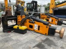 ( 1 ) UNUSED 2025 GIYI SKID STEER POST DRIVER MODEL 680; APPROX DRIVE OIL PRESSURE 72in, APPROX B...