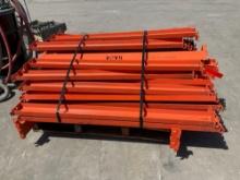 CROSSBEAMS FOR PALLET RACKING, APPROX 46 TOTAL, APPROX 55in L