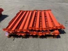 CROSSBEAMS FOR PALLET RACKING, APPROX 24 TOTAL, APPROX 55in L