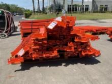 CROSSBEAMS FOR PALLET RACKING, APPROX 40 TOTAL, APPROX 55in L