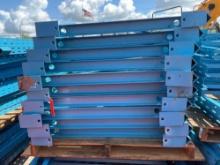 ( 1 ) PALLET OF UPRIGHTS FOR PALLET RACKING, APPROX 10TOTAL, APPROX 11FT L x 42in W