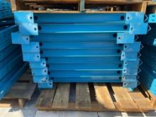 ( 1 ) PALLET OF UPRIGHTS FOR PALLET RACKING, APPROX 10TOTAL, APPROX 11FT L x 42in W