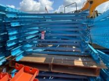 ( 1 ) PALLET OF UPRIGHTS FOR PALLET RACKING, APPROX 10TOTAL, APPROX 11FT L x 42in W