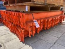 CROSSBEAMS FOR PALLET RACKING, APPROX 76TOTAL, APPROX 55in L