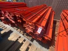 CROSSBEAMS FOR PALLET RACKING, APPROX 81TOTAL, APPROX 55in L