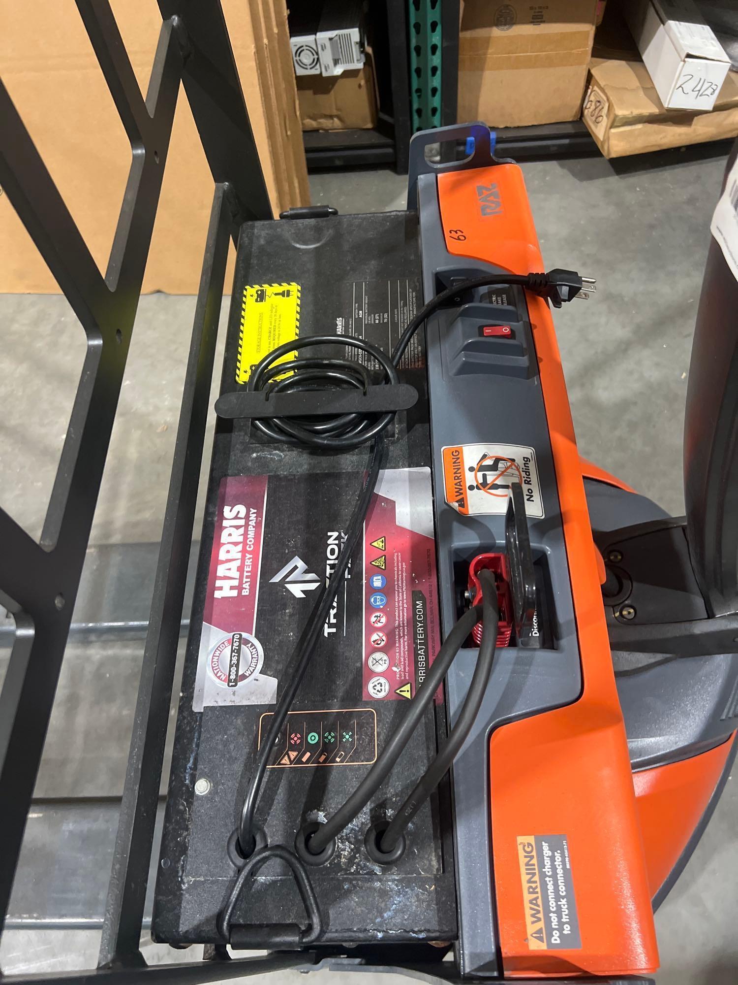 2024 TOYOTA PALLET JACK MODEL 8HBW23, ELECTRIC, 24V, MAX CAPACITY 4500LBS, LOW HRS SHOWING, BUILT...
