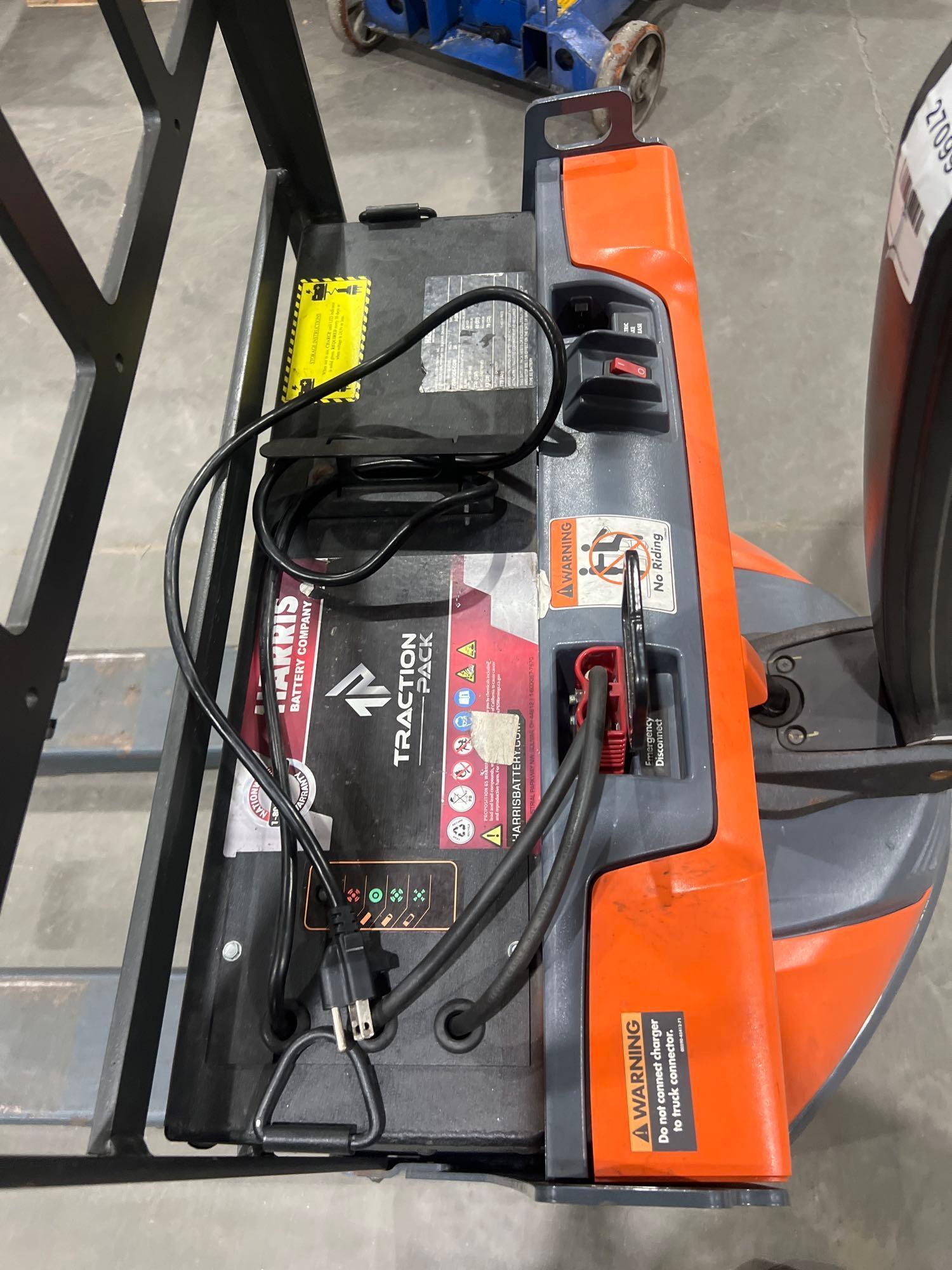 2024 TOYOTA PALLET JACK MODEL 8HBW23, ELECTRIC, 24V, MAX CAPACITY 4500LBS, LOW HRS SHOWING, BUILT...