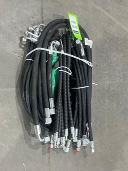 ( 1 ) BUNDLE OF UNUSED 2025 HYDRAULIC HOSES FOR EXCAVATOR, FITS 1-3TON EXCAVATOR