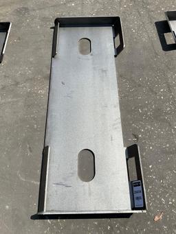 UNUSED 2025 MOUNTING PLATE FOR SKID STEER, APPROX 45in W