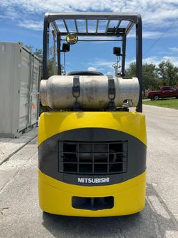 MITSUBISHI FORKLIFT MODEL FGC20K1, LP POWERED, APPROX MAX CAPACITY 4000LBS, APPROX MAX HEIGHT 80in,