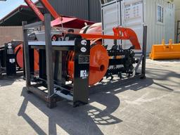( 1 ) UNUSED 2025 GIYI TRENCHER MODEL GY-D39F ATTACHMENT FOR UNIVERSAL SKID STEER(PLEASE NOTE STOCK