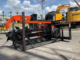 ( 1 ) UNUSED 2025 GIYI TRENCHER MODEL GY-D39F ATTACHMENT FOR UNIVERSAL SKID STEER(PLEASE NOTE STOCK