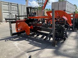 ( 1 ) UNUSED 2025 GIYI TRENCHER MODEL GY-D39F ATTACHMENT FOR UNIVERSAL SKID STEER(PLEASE NOTE STOCK