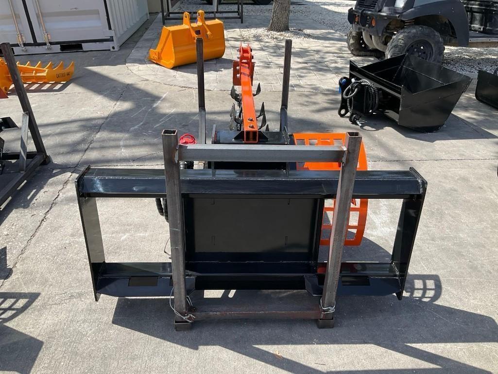 ( 1 ) UNUSED 2025 GIYI TRENCHER MODEL GY-D39F ATTACHMENT FOR UNIVERSAL SKID STEER(PLEASE NOTE STOCK