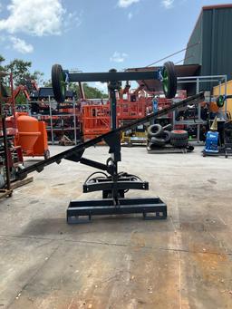 UNUSED 2025 GIYI GRADER W/ HYDRAULIC WHEELS MODEL GY-GR87 FOR SKID STEER LOADER, APPROX BLADE WIDTH