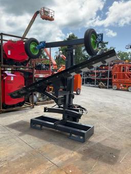 UNUSED 2025 GIYI GRADER W/ HYDRAULIC WHEELS MODEL GY-GR87 FOR SKID STEER LOADER, APPROX BLADE WIDT