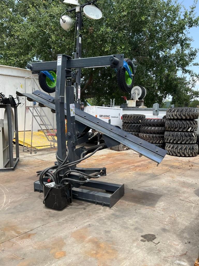 UNUSED 2025 GIYI GRADER W/ HYDRAULIC WHEELS MODEL GY-GR87 FOR SKID STEER LOADER, APPROX BLADE WIDT