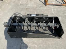 ( 1 ) UNUSED 2025 GIYI ROTARY TILLER ATTACHMENT MODEL GY-XGJ MINI SKID STEER, APPROX 40in L