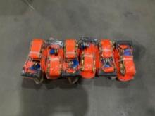 UNUSED ZYM 2in X 27FT RATCHET STRAPS, APPROX 10PCS IN BOX