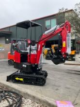 UNUSED 2024 VICSEC CRAWLER EXCAVATOR MODEL VC13C, GAS POWERED,RUBBER TRACKS, BUCKET WITH TEETH &