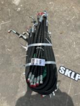 ( 1 ) BUNDLE OF UNUSED 2025 HYDRAULIC HOSES FOR EXCAVATOR, FITS 1-3TON EXCAVATOR