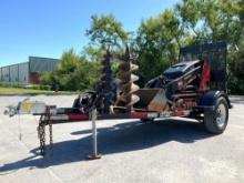 2019 TORO DINGO TX427 STAND UP NARROW TRACKLOADER MODEL 22342HDW/ 2019 PRATT TRAILER MODEL CP0407