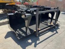 UNUSED 2025 GIYI PLATE GRABBER ATTACHMENT MODEL GY-PG72C FOR UNIVERSAL SKID STEER, APPROX 72in W