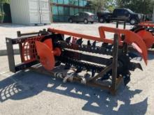 UNUSED GIYI GY-D39F TRENCHER SKID STEER ATTACHMENT