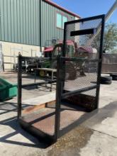 FORKLIFT SAFETY BASKET, APPROX 36in W x 48in L x 79in T