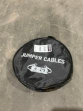 UNUSED TOP DC JUMPER CABLES, 4 GAUGE, APPROX 25FT(PLEASE NOTE STOCK PHOTOS USED)