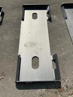 UNUSED 2025 MOUNTING PLATE FOR SKID STEER, APPROX 45in W