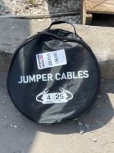 UNUSED TOP DC JUMPER CABLES, 4 GAUGE, APPROX 25FT