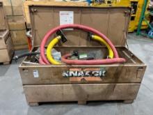 KNAACK METAL INDUSTRIAL TOOL CHEST; APPROXIMATELY 60 IN L X 25 IN W X 27 IN H; CONTENTS INCLUDED