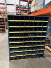 BOWMAN BLUE METAL INDUSTRIAL TOOL CABINET; APPROXIMATELY 36 IN L X 12 IN W X 42 IN T; CONTENTS