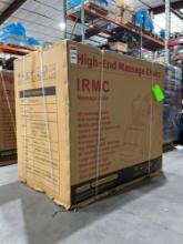 UNUSED HIGH END MASSAGE CHAIR IRMC, ZERO GRAVITY MODE, AI INTELLIGENT VOICE CONTROL, 5+8 MASSAGE ...