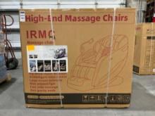 UNUSED HIGH END MASSAGE CHAIR IRMC, ZERO GRAVITY MODE, AI INTELLIGENT VOICE CONTROL, 5+8 MASSAGE ...