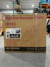 UNUSED HIGH END MASSAGE CHAIR IRMC, ZERO GRAVITY MODE, AI INTELLIGENT VOICE CONTROL, 5+8 MASSAGE ...